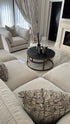 Oscar Pebble 4 Piece Corner Sofa & Stool